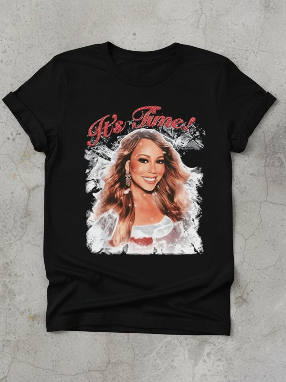 Mariah Carey Christmas T-Shirt | It’s Time Holiday Graphic Tee | Festive Unisex